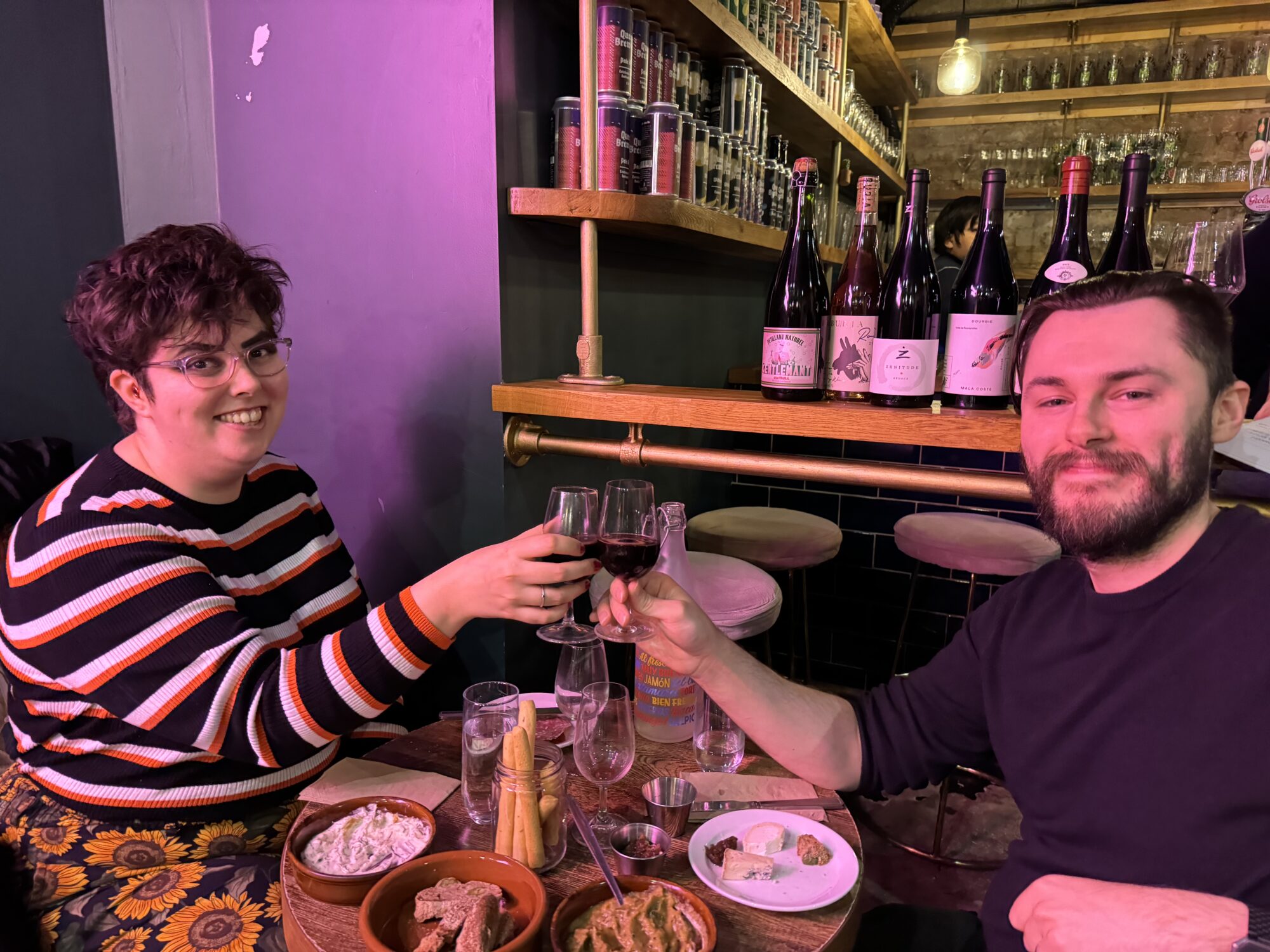 Rob and Gem, our regulars, enjoying the wine-tasting session