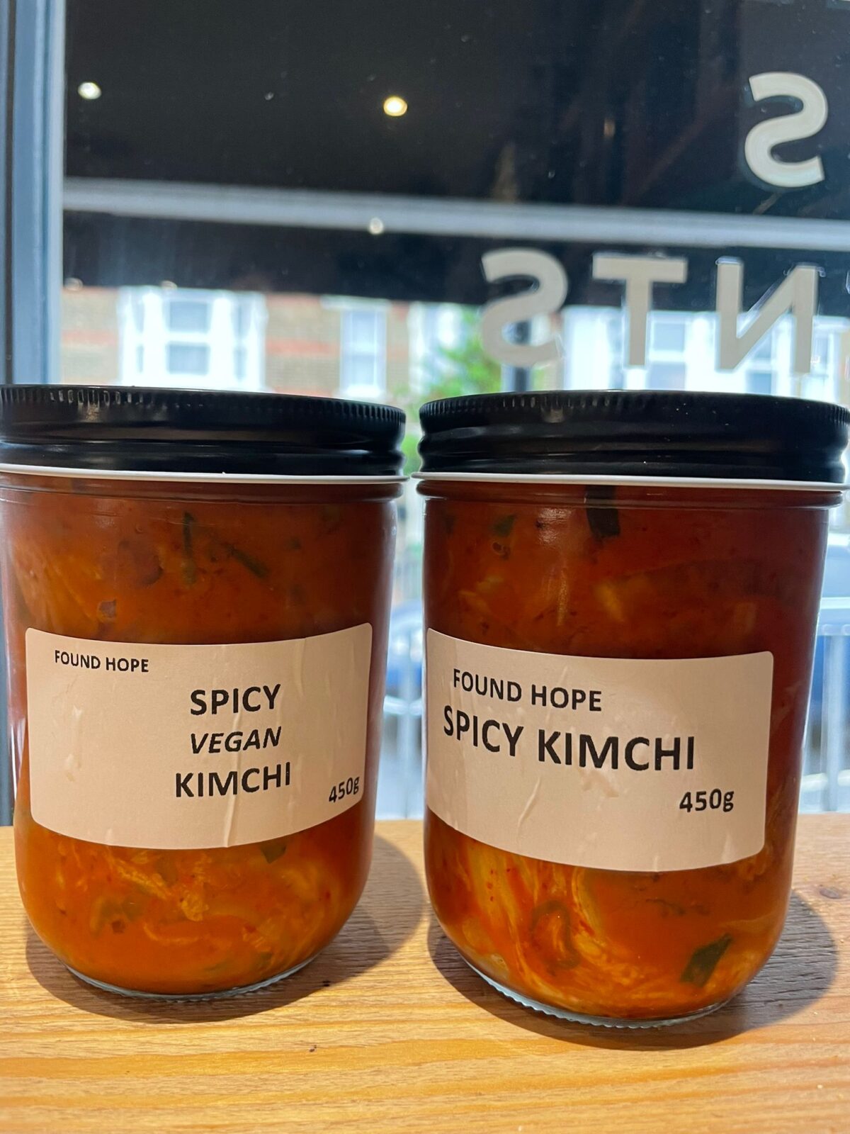 Kimchi jars at Found Hope Store