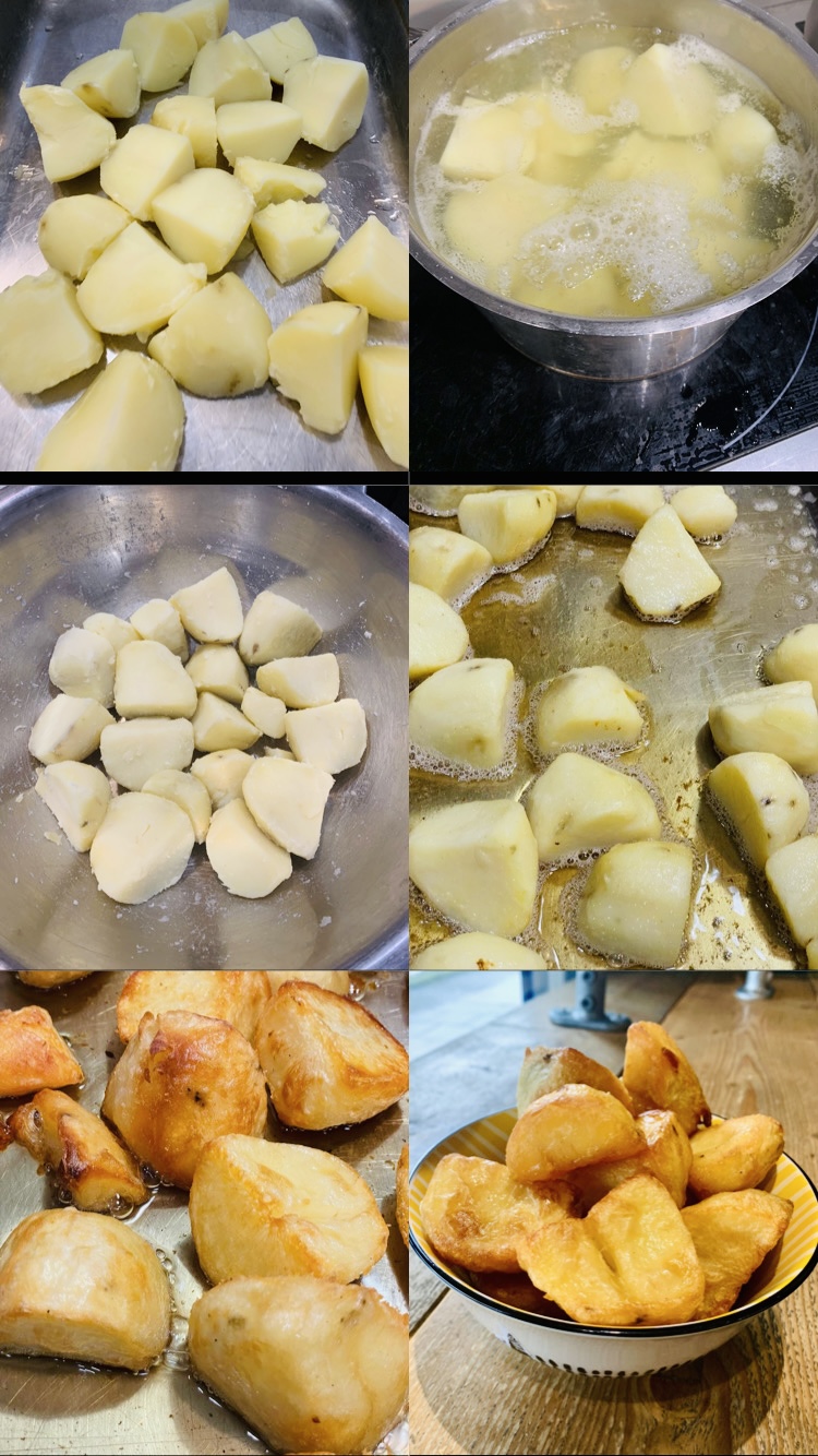 Step-by-step preparation of Roast Potatoes