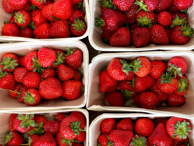 five ways fruit farm, strawberries, found hope store, organic produce